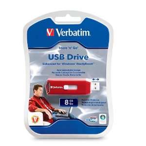  Verbatim Store n Go 8 GB USB Flash Drive with TAA 