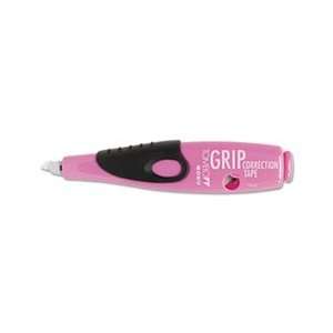 MONO Grip Retractable Pen Style Correction Tape, Pink/Purple, 1/5 x 23
