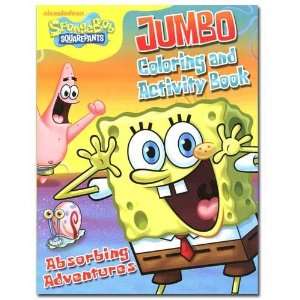 Spongebob Jumbo Coloring & Activity Book 96 pg  Toys & Games   
