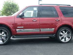 07 2011 Ford Expedition Body Side Rocker Panel Trim 4PC  