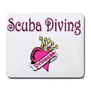  Scuba Diving Princess Mousepad