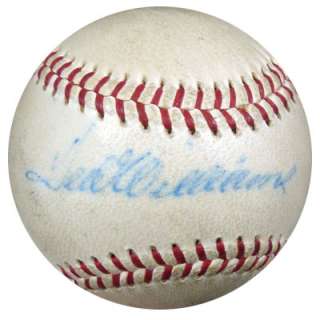 Ted Williams Autographed Signed AL Harridge Baseball PSA/DNA #P02390 
