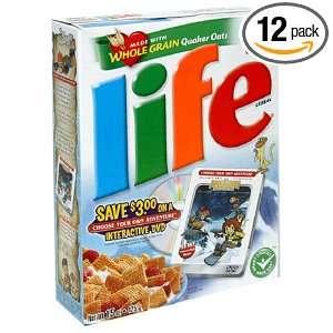 Life Cereal, 15 Ounce Boxes (Pack of 12)  Grocery 