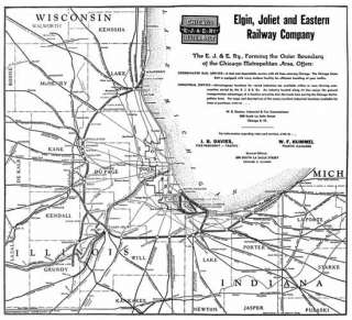 EJ&E Chicago Railroad Map
