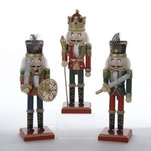   Wooden Christmas Nutcracker King and Soldier Figures 10 Home