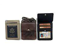 Lot of 3 Leather ID Passport Holder Neck Pouch Wallets  