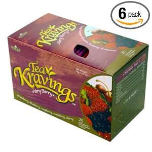 Hyson Tea Kravings Very Berry, 1.75 Ounce Boxes (Pack of 6)  