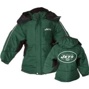 New York Jets Kids (4 7) Heavyweight Bubble Jacket  Sports 