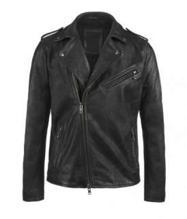Raid Leather Biker Jacket, , , AllSaints Spitalfields