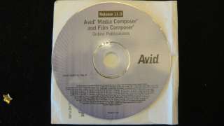 NEW AVID MEDIA COMPOSER AND FILM COMPOSER ONILINE PUB DISC DISK CD 