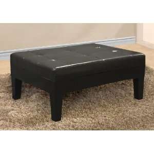 New Espresso Ottoman with Storage Bench Coffee Table with Drawer 