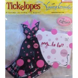 Tickelopes Greeting Card   Just Because Card   Girls Night Out Theme 