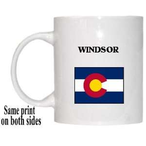    US State Flag   WINDSOR, Colorado (CO) Mug 
