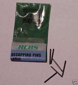 RCBS large stright decapping pins (6)  