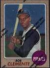 1968 TOPPS GAME CARD 6 ROBERTO CLEMENTE PIRATES  