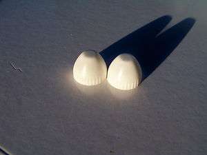 Two New Bright White Cone Shape Famous Drive In Movie Speaker Knobs 