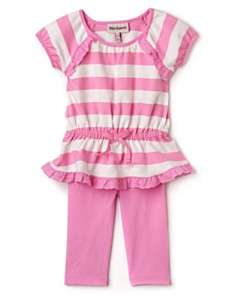 Juicy Couture Infant Girls Yarn Dyed Stripe Top & Spandex Leggings 