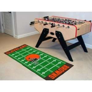 Cleveland Browns Football Field Runner Area Rug/Carpet  