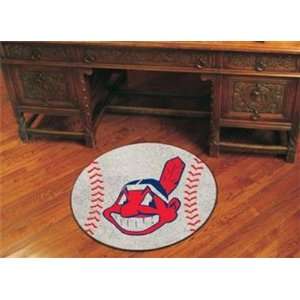 Cleveland Indians MLB Gear Baseball Area Rug Logo Mat  