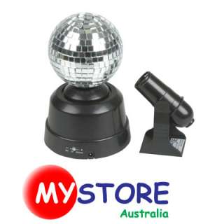 Mini Disco Set LED Party Spot Light, Rotate Mirror Ball  