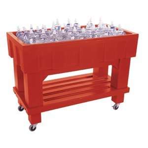  Red Texas Icer 710 Insulated Ice Bin / Merchandiser with 
