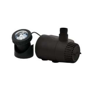   170 GPH Low Water Shut Off Fountain Pump with Light 