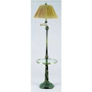  Quoizel Noble Bronze Floor Lamp with Table