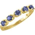 Gems is Me 14K Yellow Gold Tanzanite Ring/Band