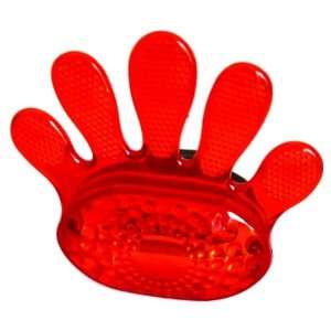  Red Hand Shaped Blinking LED Bicycle Safety Light Pet 