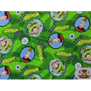  Fleece Printed *Toy Story Buzz and Woody* Fabric / By the 