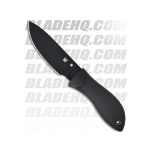 Spyderco Bill Moran Drop Point Black Blade Knife  Sports 