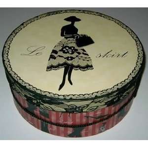  Le Skirt Hat Box PLUS 3 Cups of Scented Potpourri