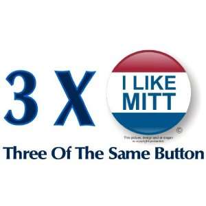   Romney Republican Tea Party President 2012 3 Political Button GOP