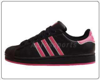 Adidas Superstar 2 II Women Black Pink Casual Shoes  