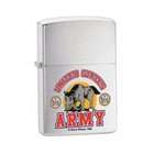 Zippo Lighter US Army, Brushed Chrome