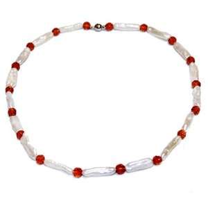  Biwa & Brown Crystal Pearl Necklace, 20 Jewelry