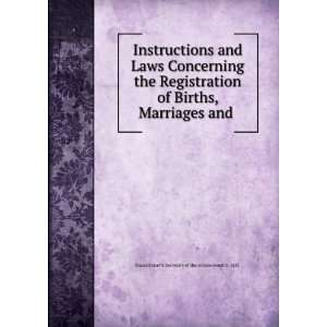  Instructions and Laws Concerning the Registration of 