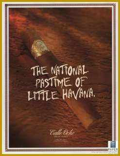 1997 Calle Ocho Little Havana Miami Cigar Fine Tobacco Ad  