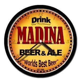  MADINA beer and ale cerveza wall clock 