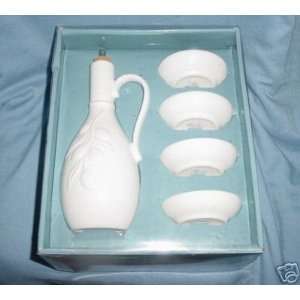  Porcelain Dipping Set Pitcher & Bowls 