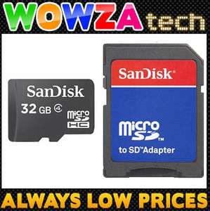 SANDISK 32GB MICRO SD MEMORY CARD FOR HTC WILDFIRE SALSA CHACHA HD HD7 