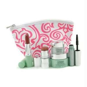   Mascara + Blushwear + Bag   Clinique   Travel Set   5pcs+1bag Beauty