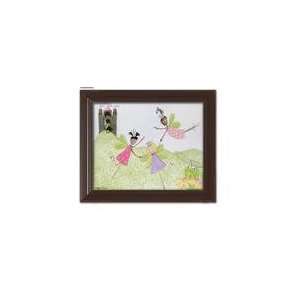  Doodlefish Princess Picnic Framed Giclee White (24%26quot 