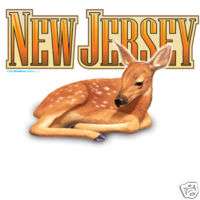 NEW New Jersey deer fawn T shirts WHOLESALE LOT QTY 100  