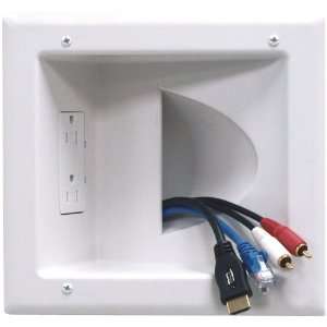  New DATACOMM ELECTRONICS 45 0031 WH RECESSED LOW VOLTAGE MEDIA 