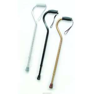 Offset Handle Cane with Strap, Cane Offset Hndl W Strap Blk, (1 EACH 