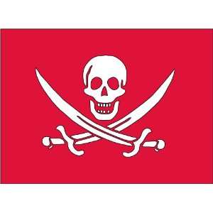   Mousepad / Mouse Pad / Red Pirate Flag / Pirate Flag 