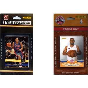  NBA Detroit Pistons 2 Different Licensed Trading Card Team 