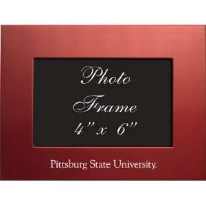  Pittsburg State University   4x6 Brushed Metal Picture 