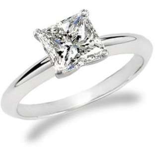   NEW 925 STERLING SILVER PRINCESS SQUARE CUT CZ ENGAGEMENT WEDDING RING